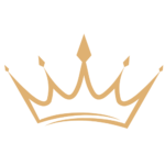 Gold crown emblem on a black background, suggesting premium or luxury branding